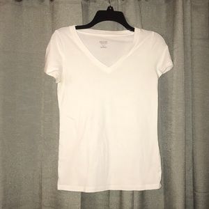 White Vneck